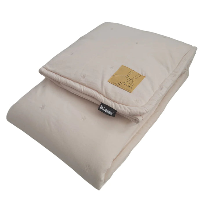 Cobertor PP bordado 115x85 cm Rosa Palido