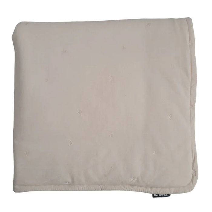 Cobertor moises/colecho bordado 80x80 Rosa Pálido