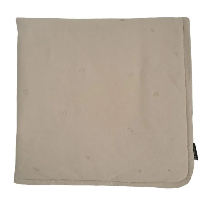 Cobertor moises/colecho Bordado 80x80 cms Beige