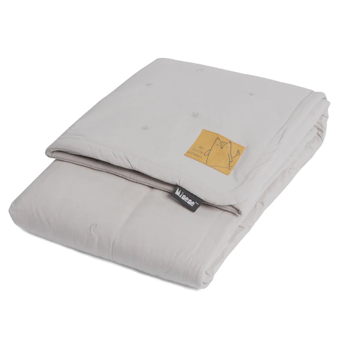Cobertor PP bordado 115x85 cm gris