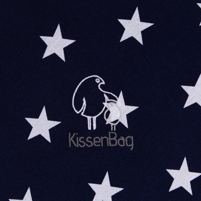 Funda Kissenbag Azul Marino Estrellas Blancas