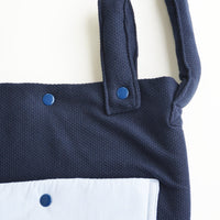 Bolso grande Azul con celeste