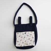 Bolso grande Azul con flores