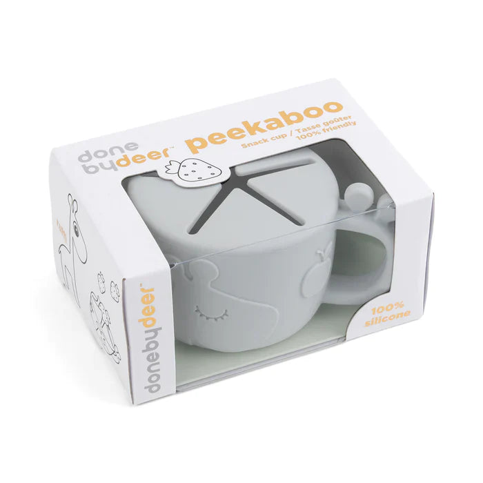 Taza para snack peekaboo Raffi Gris