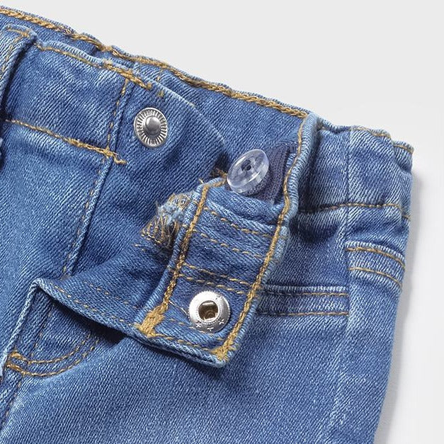 Pantalón largo tejano básico licht denim