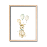 Cuadro Animales y Globos 30x40