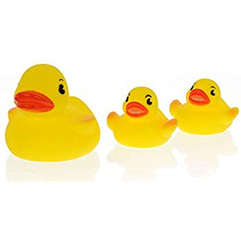 Familia de 3 juguetes para el agua patos