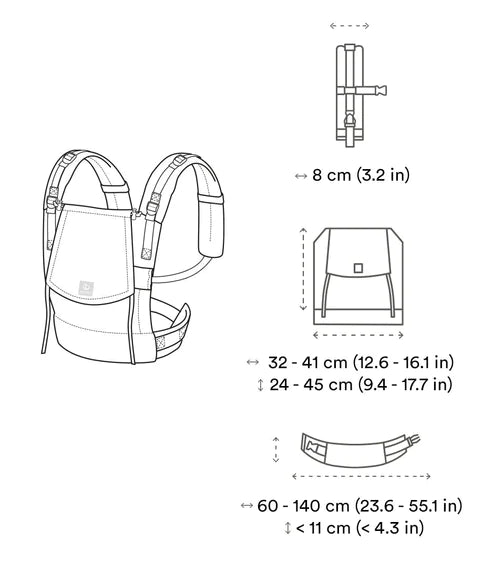 Portabebés Stokke® Limas Flex Slate melange