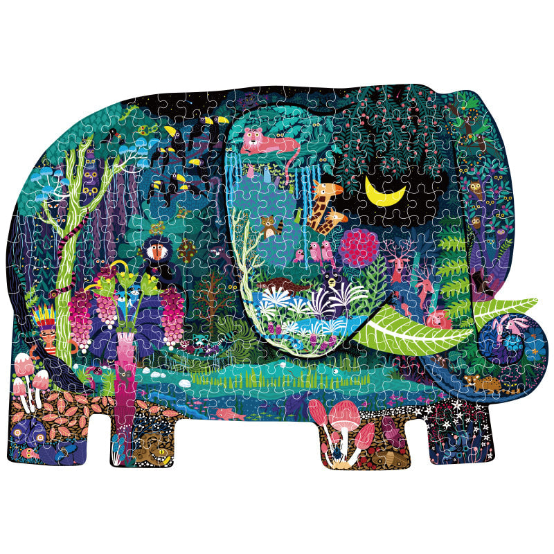 Puzzle 280pcs con Forma Sueño de Elefante