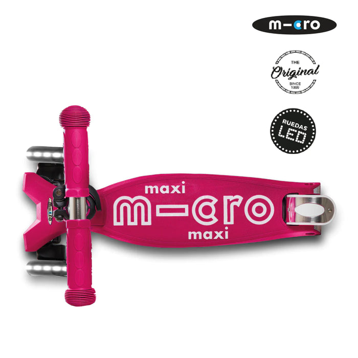 Scooter maxi Deluxe LED Rosado (VV)