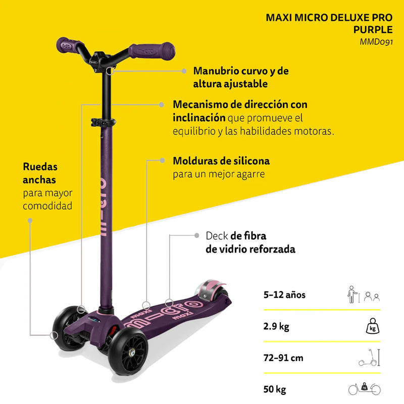 Scooter maxi Deluxe Pro Morado (VV)