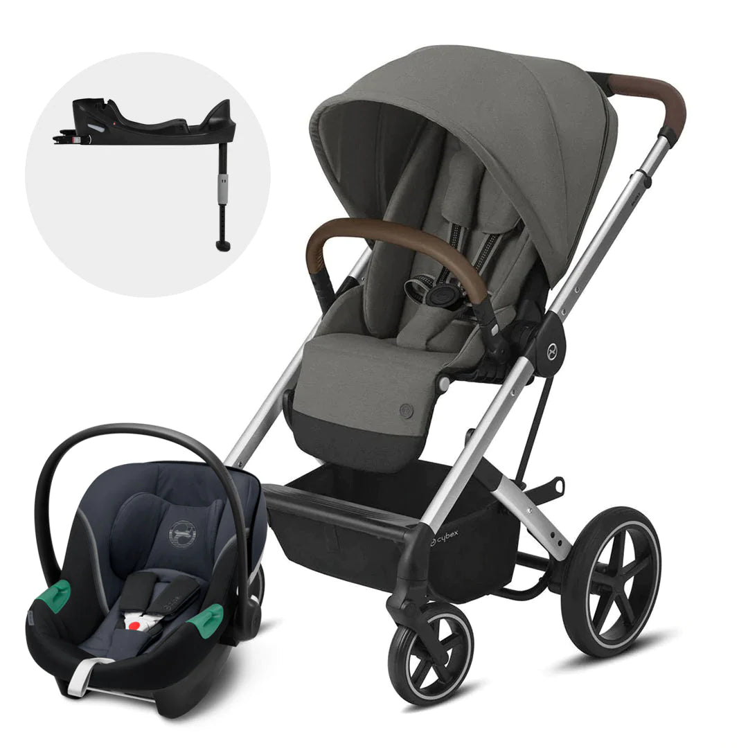 Travel System Balios S Lux SLV + Aton S2 + Base Cybex Soho Grey SLV