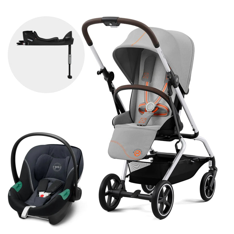 Travel System Eezy S Twist Plus + Aton S2 + Base Cybex  Lava Grey SLV