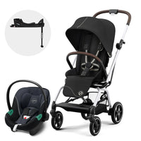 Travel System Eezy S Twist Plus + Aton S2 + Base Cybex Moon Black SLV