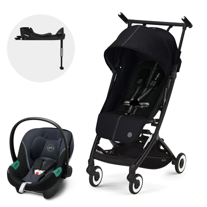 Travel System Libelle + Aton S2 + Base Cybex Moon Black