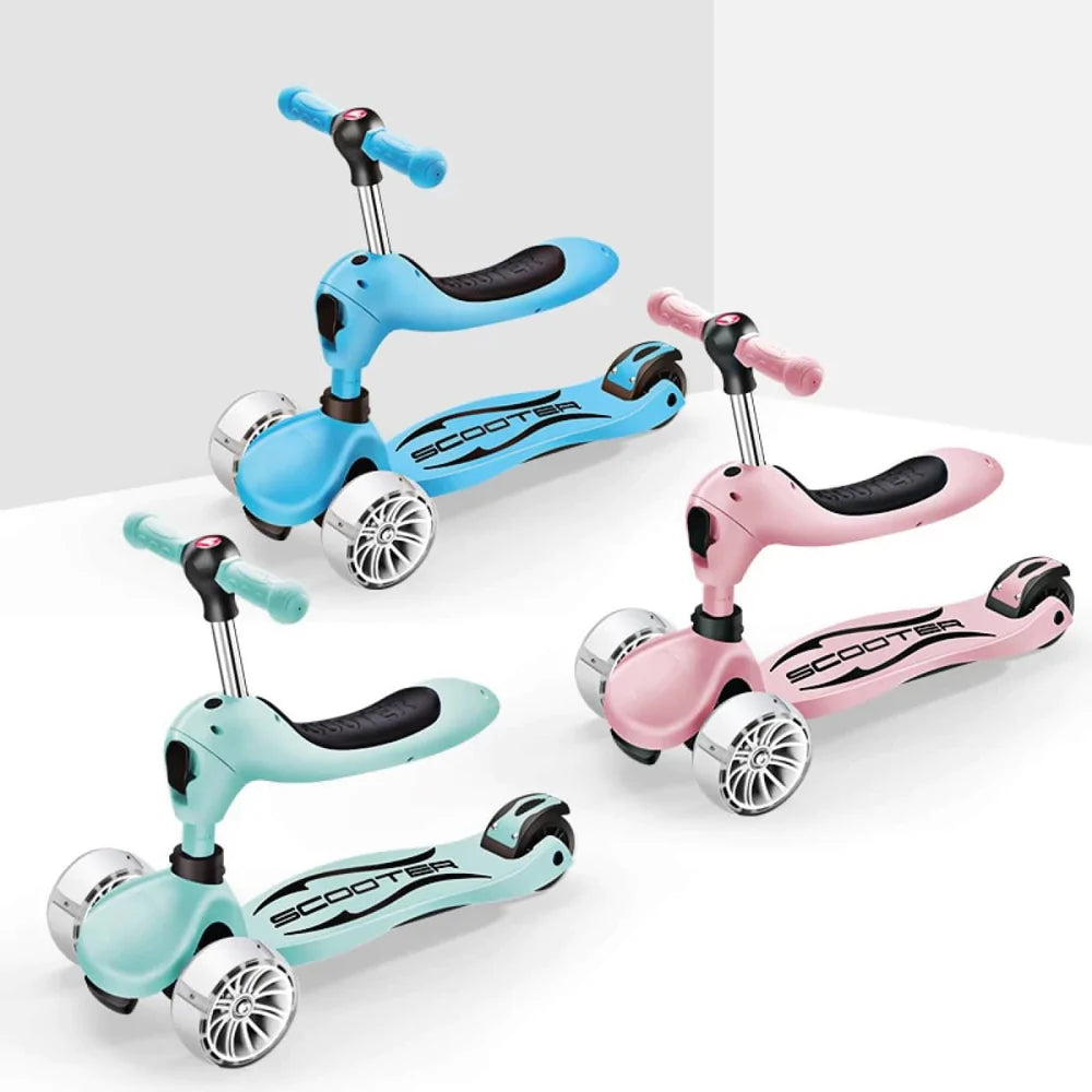 scooter para niños celeste