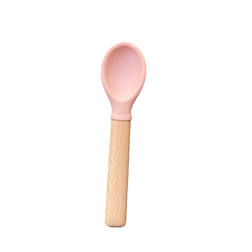 cuchara silicona rosada