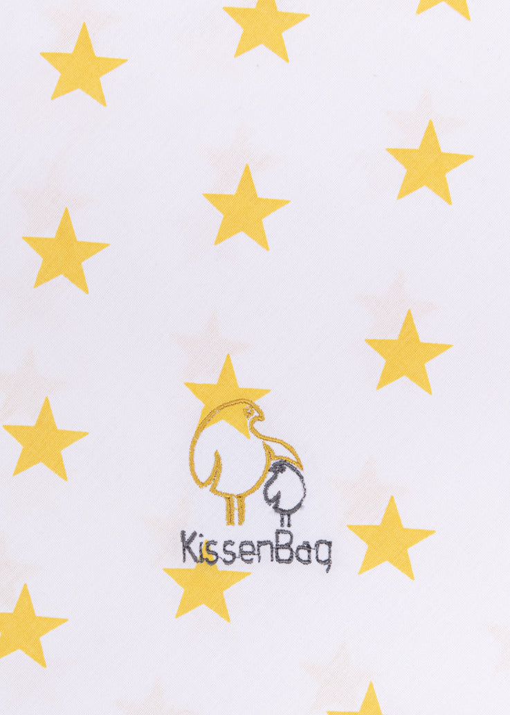 Funda Kissenbag Blanco Estrellas Amarillas