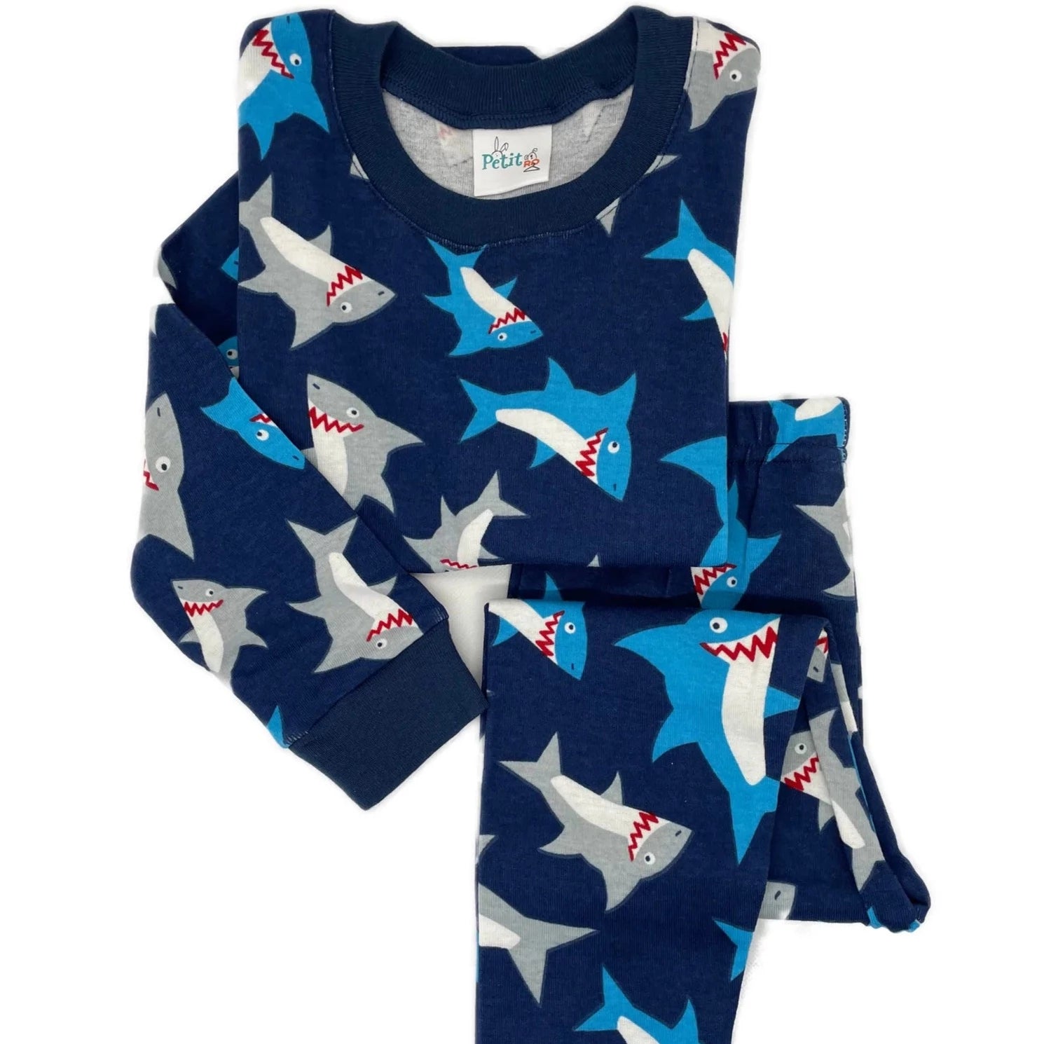 Pijama Tiburón Azul Largo –