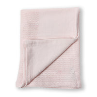 Manta tejida algodón rosa